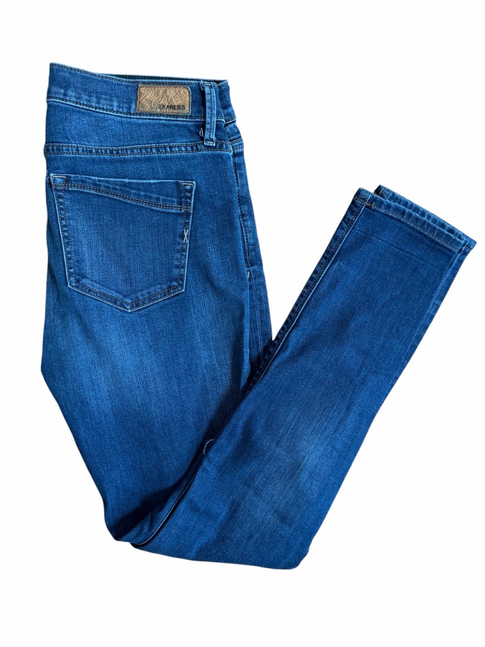 Express Women’s 6R Skinny Jeans Blue Legging Mid Rise Stretch